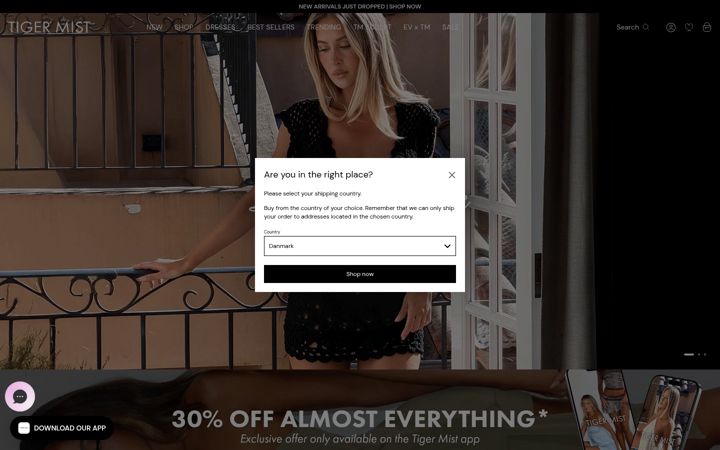 Screenshot of tigermist.com
