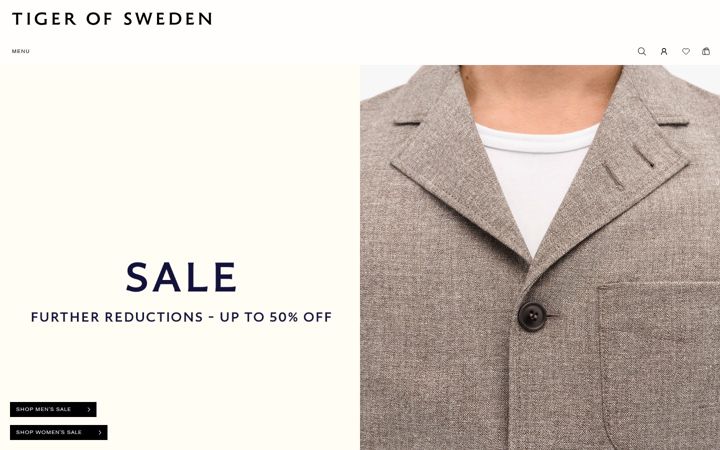 Screenshot of tigerofsweden.com