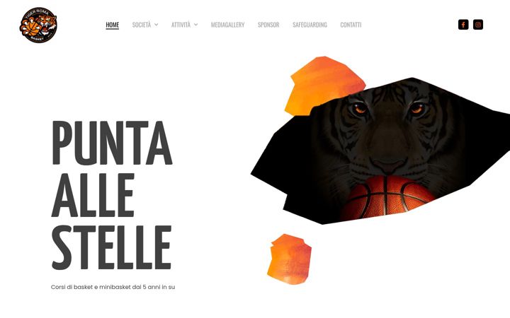 Screenshot di tigerromabasket.it