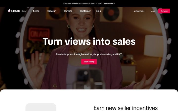 Skærmbillede af tiktokshop.com