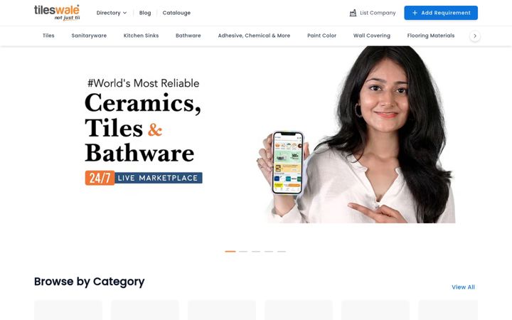 Screenshot of tileswale.com