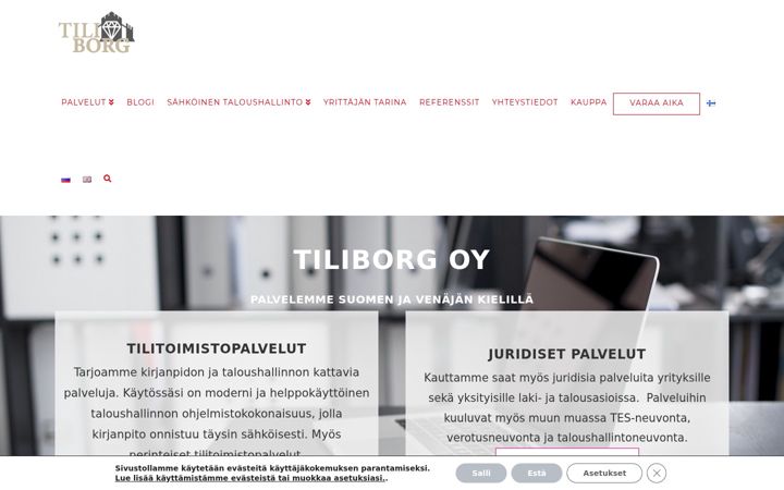 Screenshot di tiliborg.fi