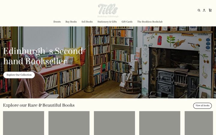 Ekrānuzņēmums no tillsbookshop.co.uk