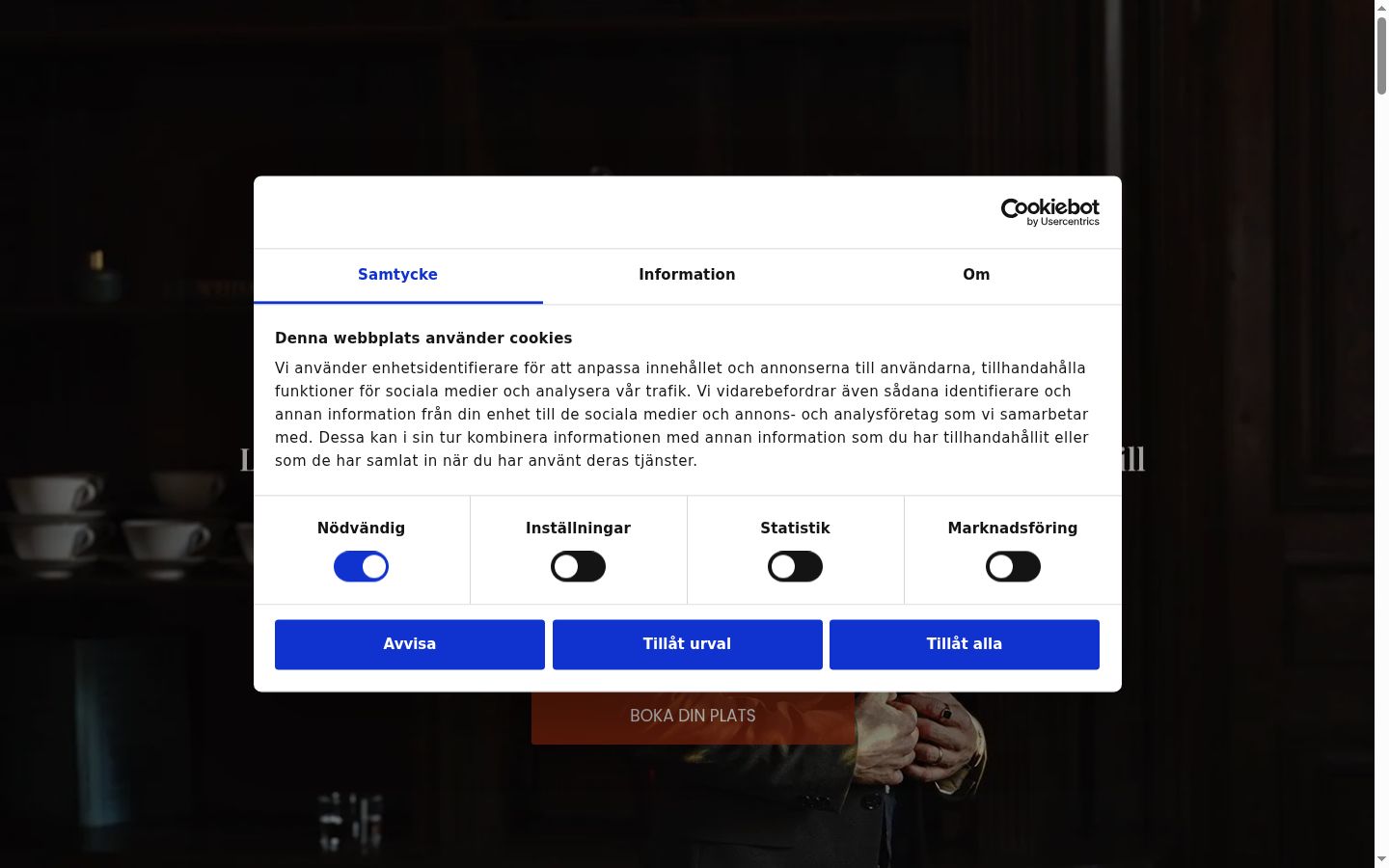 Sutikimo reklamjuostės, rodytos prieš bet kokią sąveiką, ekrano kopija