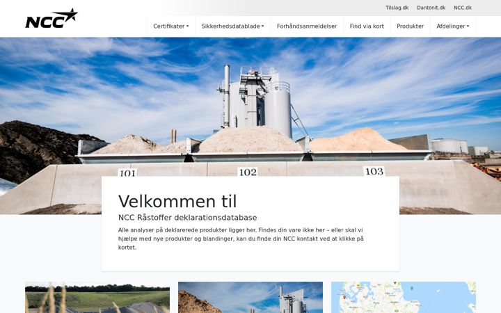 Kuvakaappaus sivustosta tilslag.dk