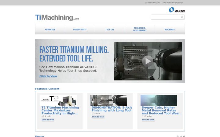 Snímek obrazovky timachining.com