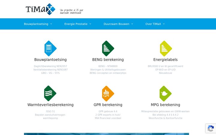 Skjámynd af timax.nl
