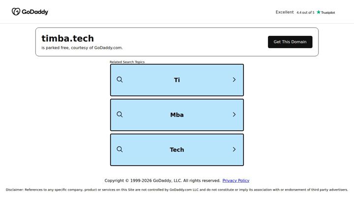 Screenshot of timba.tech