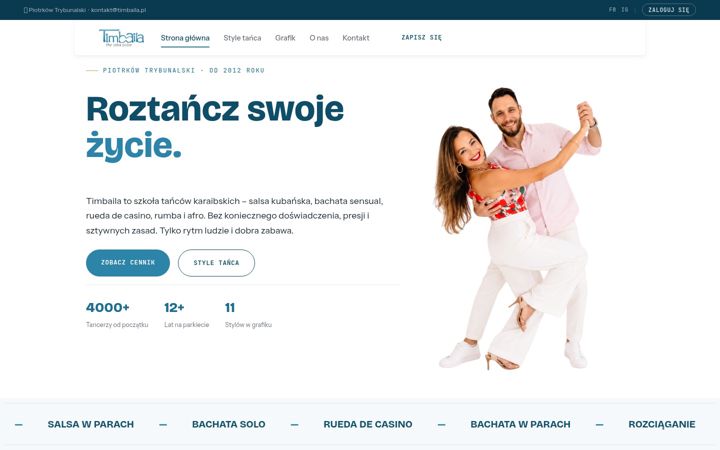 Screenshot of timbaila.pl