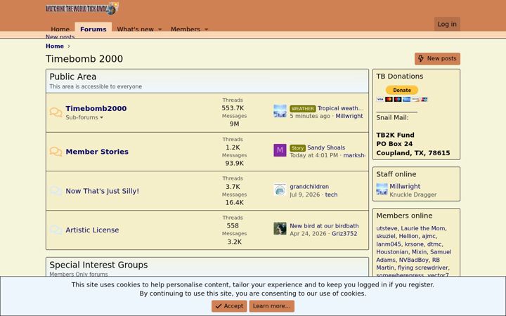 Screenshot of timebomb2000.com