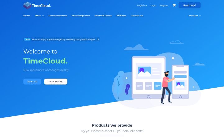 Képernyőkép: timecloud.us