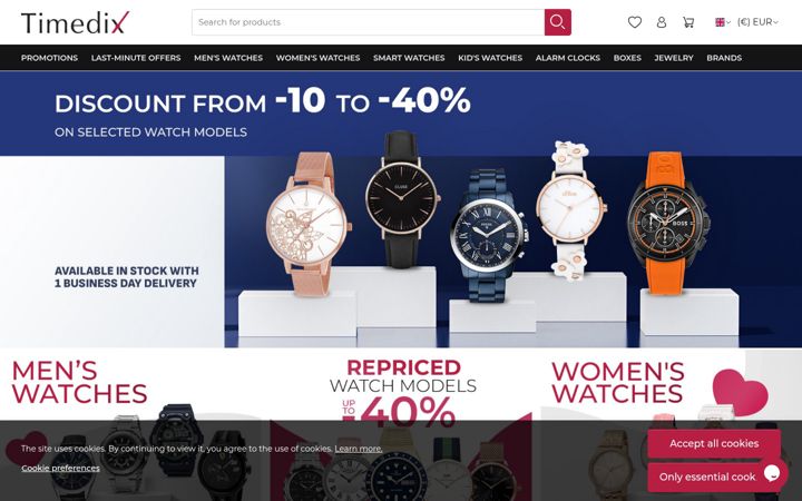 Screenshot of timedix.com