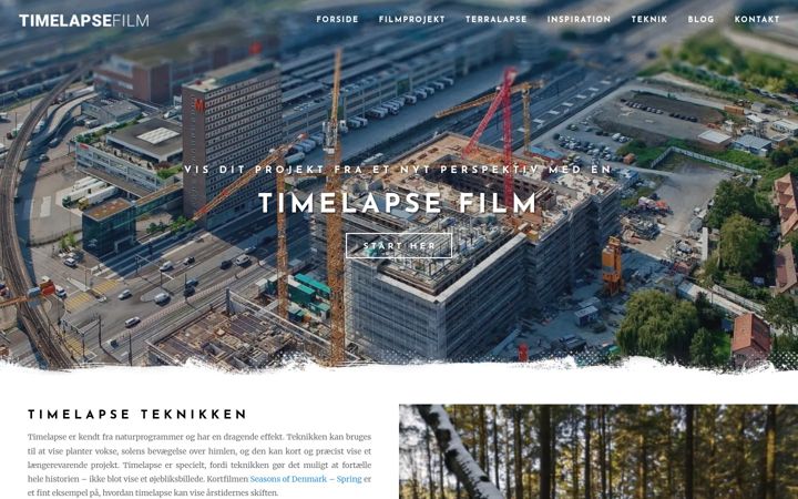 Zrzut ekranu timelapsefilm.dk