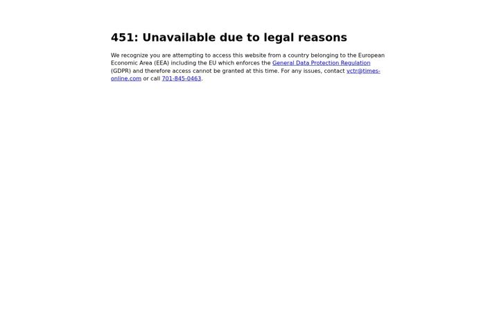 Screenshot of times-online.com