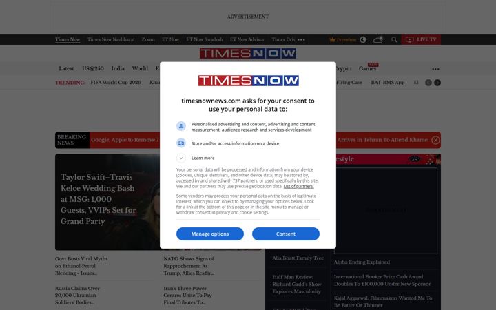Képernyőkép: timesnownews.com