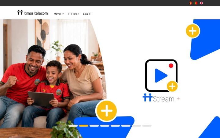 Screenshot of timortelecom.tl