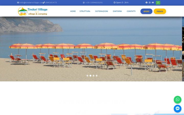 Screenshot von tindarivillage.com