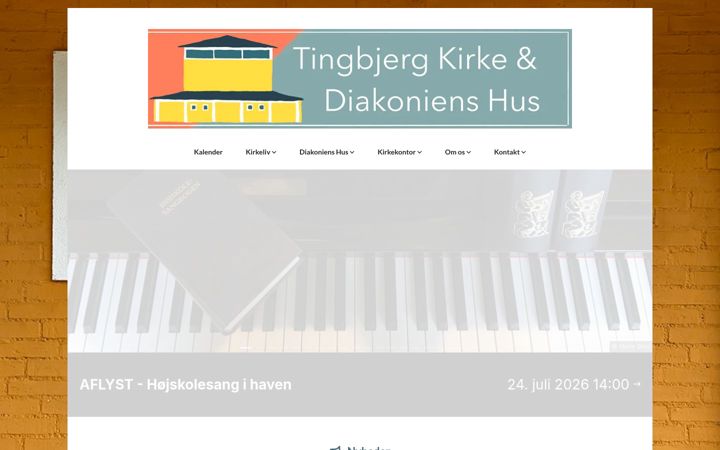 Képernyőkép: tingbjerg-kirke.dk