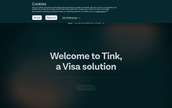 Skærmbillede af tink.com