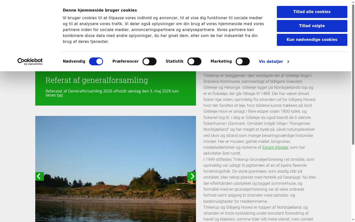 Screenshot tal-banner tal-kunsens muri qabel kwalunkwe interazzjoni