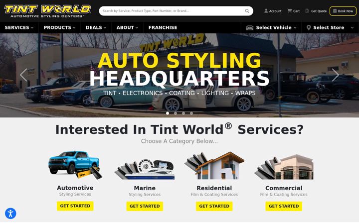Screenshot of tintworld.com