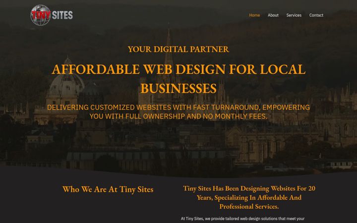 Screenshot ta' tiny-sites.com