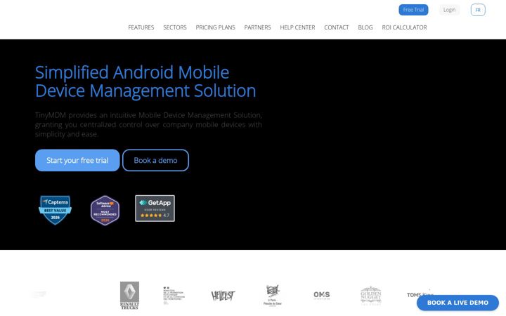 Screenshot of tinymdm.net