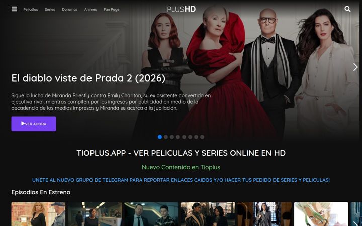 Screenshot of tioplus.app