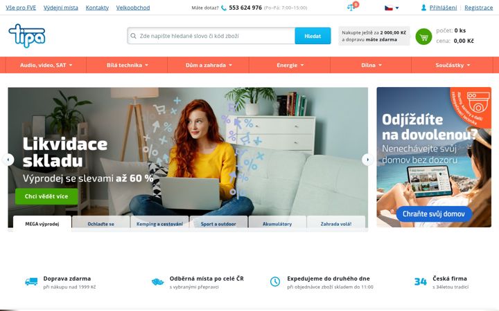 Screenshot of tipa.eu