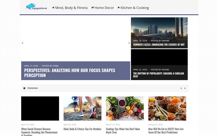 Screenshot von tipgalore.com