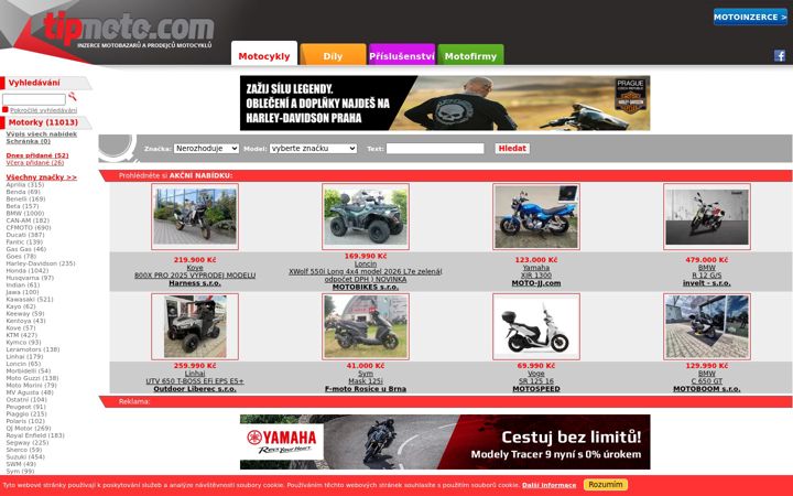 Screenshot of tipmoto.com