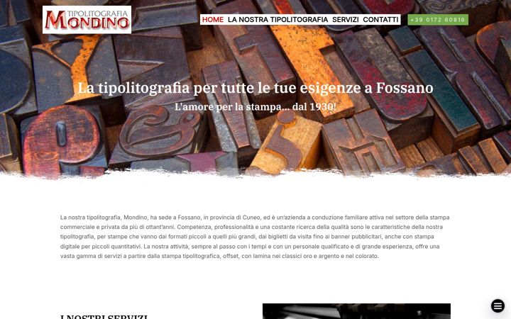 Screenshot ta' tipolitografiamondino.it