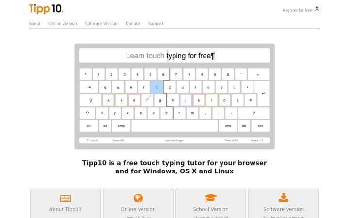 Screenshot of tipp10.com