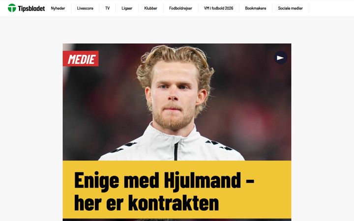 Screenshot of tipsbladet.dk