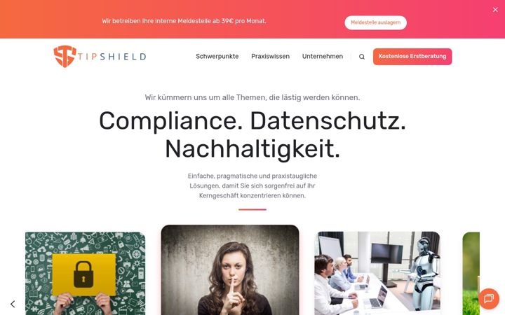 Screenshot of tipshield.de