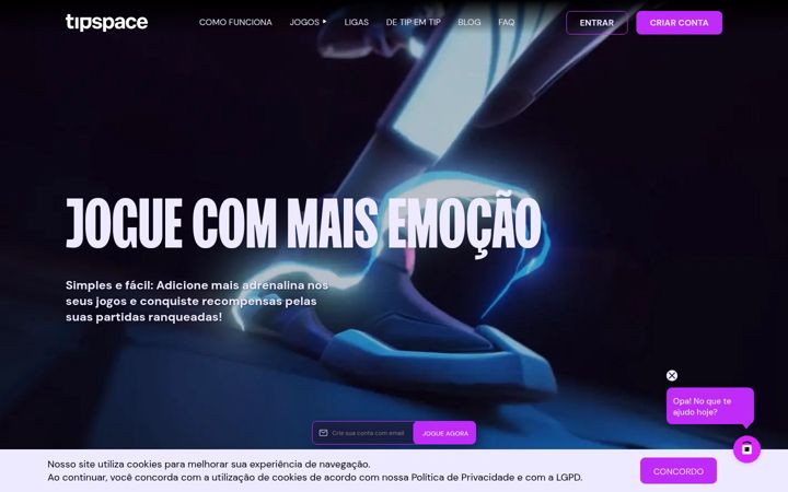 Screenshot of tipspace.gg