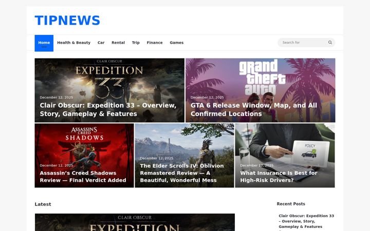 Screenshot ta' tiptipk.com