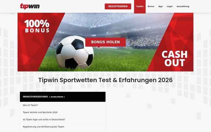 Screenshot of tipwin-bet.com