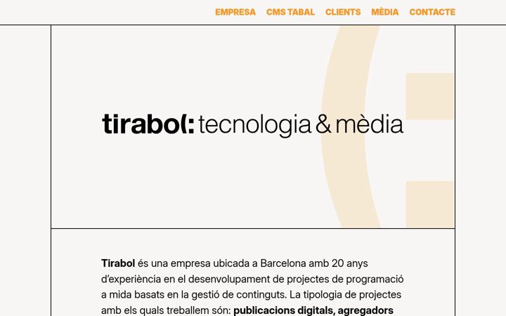 Screenshot of tirabol.cat