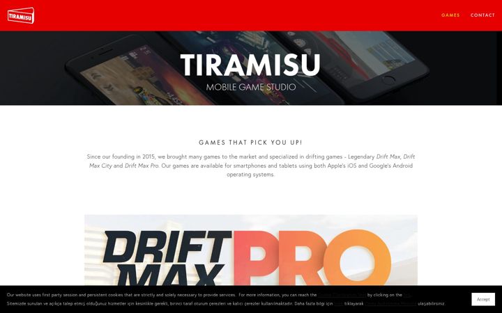 Screenshot of tiramisu.live