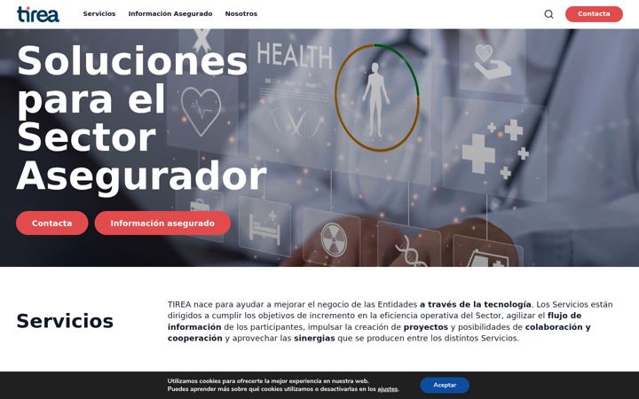 Screenshot of tirea.es