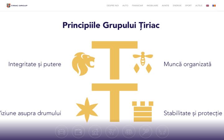 Ekrano kopija tiriacgroup.ro