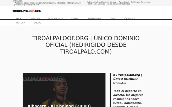 Screenshot di tiroalpalonet.net