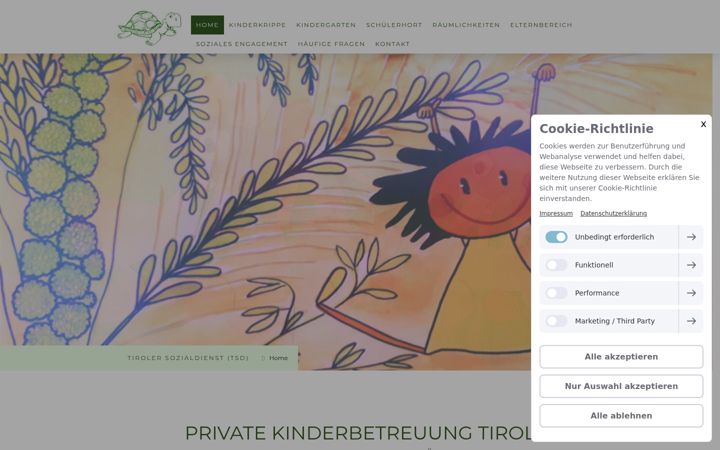 Skærmbillede af tiroler-sozialdienst.at