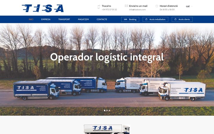 Screenshot of tisatrans.com