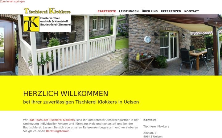 Képernyőkép: tischlerei-klokkers-uelsen.de