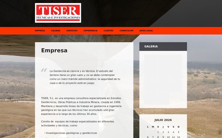 Captură de ecran a tiser.es