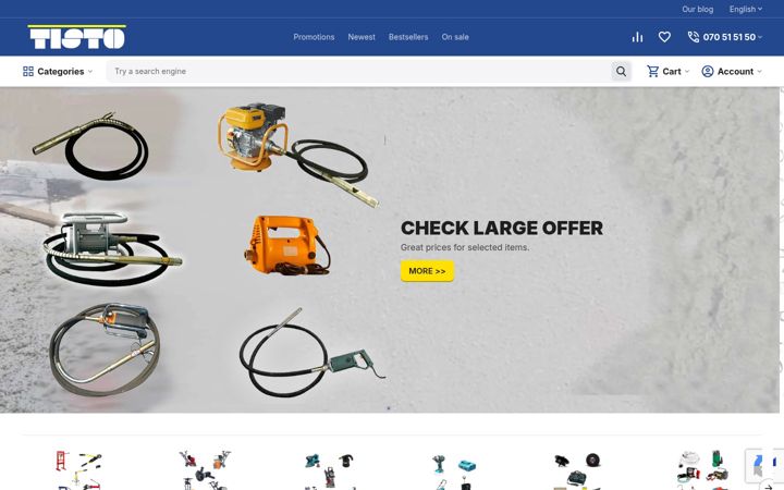 Screenshot of tisto.eu