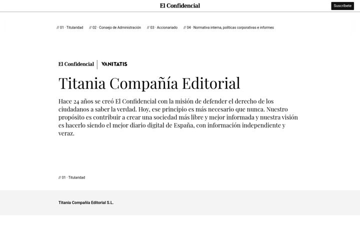 Screenshot of titania.es