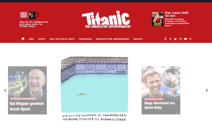 Screenshot of titanic-magazin.de